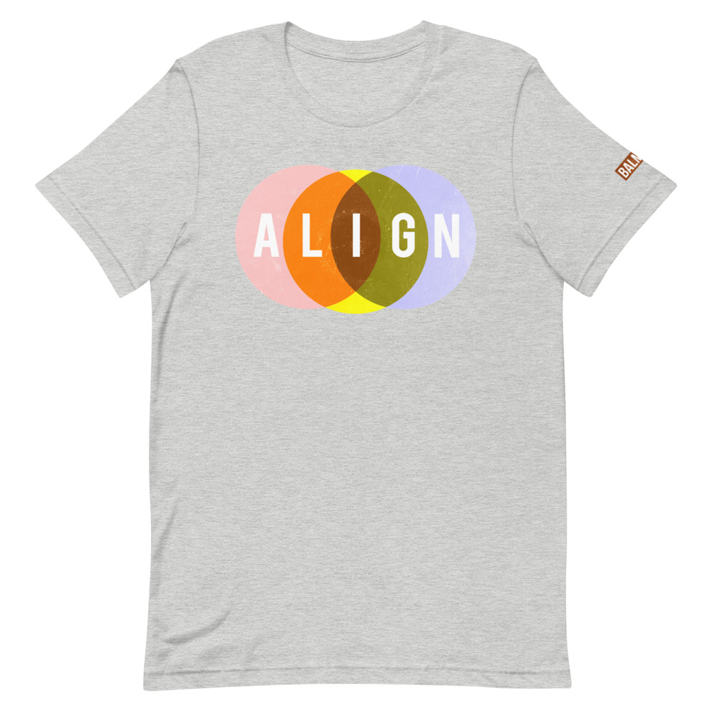 Balmour Align t-shirt grey